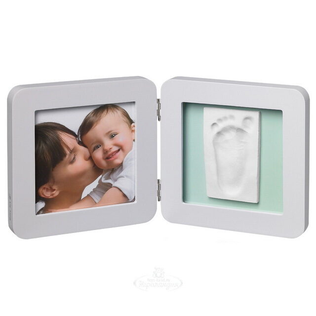 Рамочка двойная Baby Art Print Frame Модерн, серая, 4 цветных подложки, 35*17 см Baby Art (Бэби Арт)