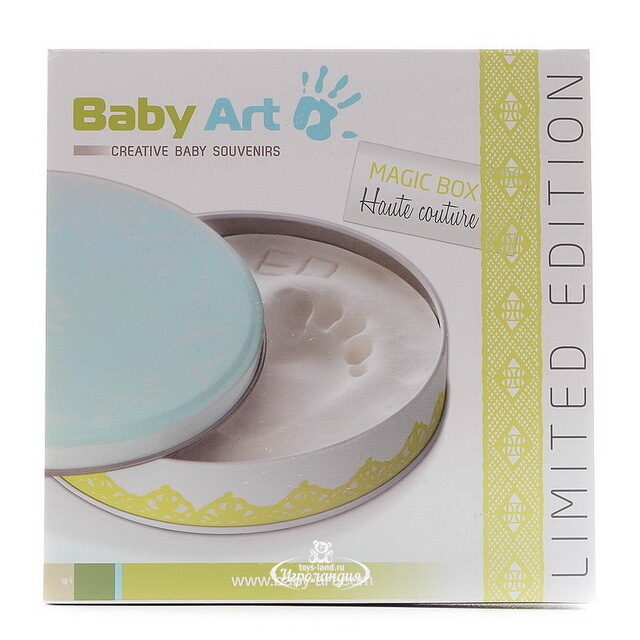 Сувенирная коробочка с отпечатком Baby Art Magic Box, голубая, 17 см Baby Art (Бэби Арт)