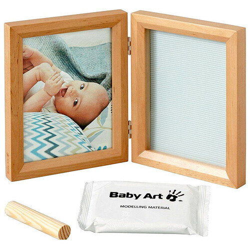 Рамочка двойная Baby Art Print Frame Классика, светлое дерево, 33*21 см Baby Art