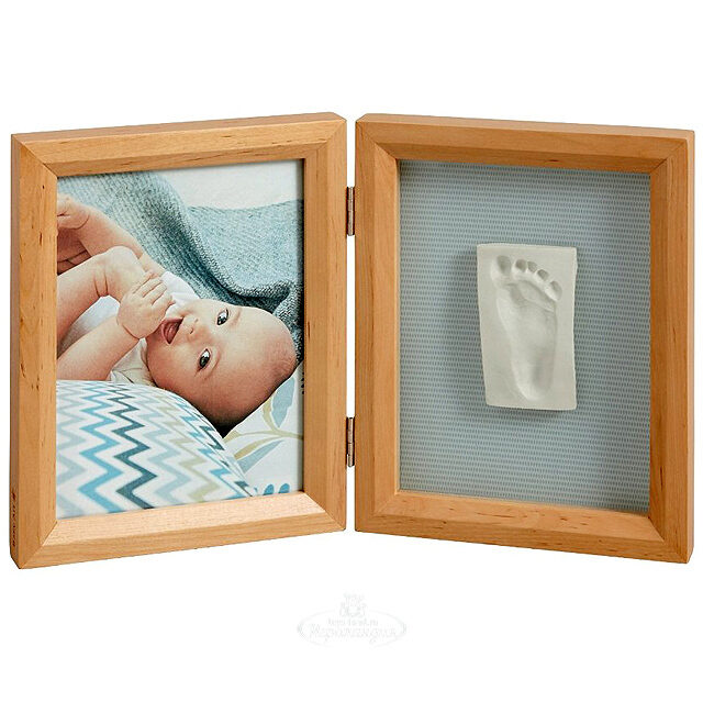 Рамочка двойная Baby Art Print Frame Классика, светлое дерево, 33*21 см Baby Art