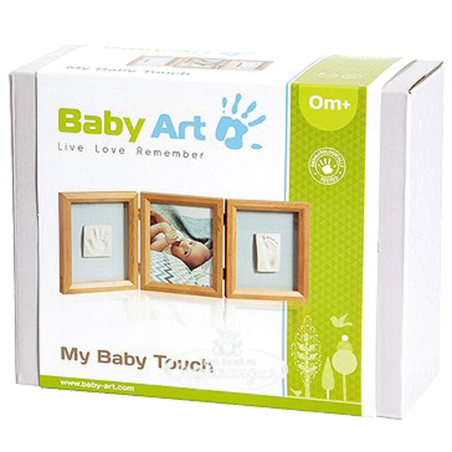 Рамочка тройная Baby Art Double Print Frame Классика, дерево, 50*21 см Baby Art