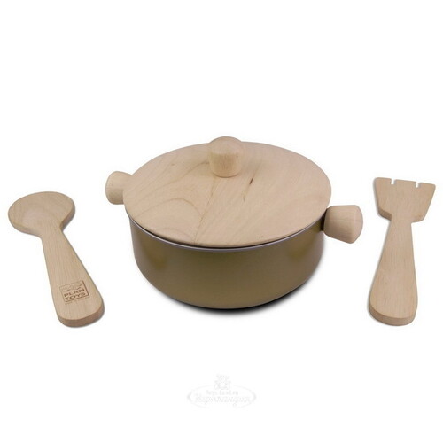 Игровой набор посуды Как у Мамы 6 предметов, дерево Plan Toys
