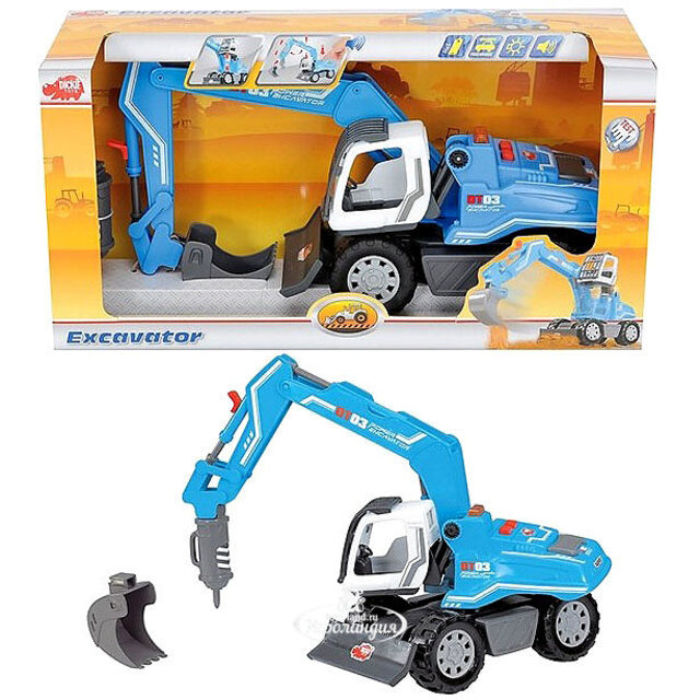 Экскаватор 35 см свет звук DICKIE TOYS (Дики Тойс)