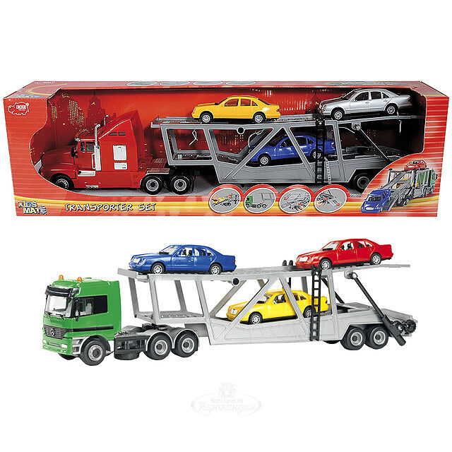 Трейлер с машинками 59 см DICKIE TOYS (Дики Тойс)