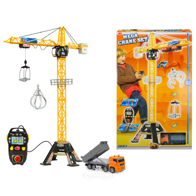 Кран радиоуправляемый с машинкой, 120 см DICKIE TOYS