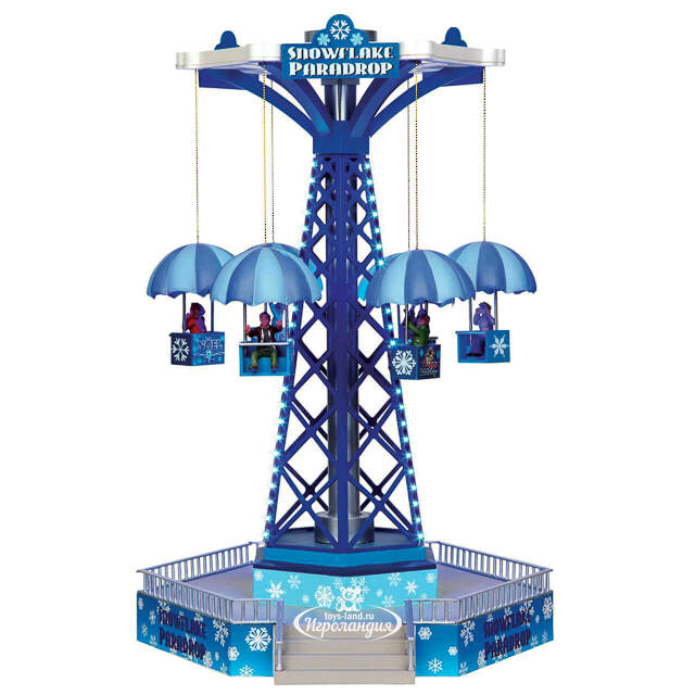 Светящаяся композиция Аттракцион Snowflake Paradrop 39*26 см, движение, музыка Lemax