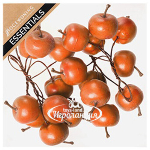 Декоративные яблоки Оранжевые на проволоке 20 шт Hogewoning