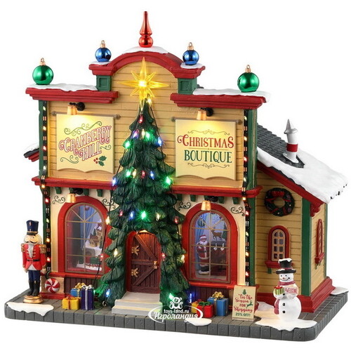 Рождественский бутик Cranberry Hill 24*24 см, подсветка, на батарейках Lemax