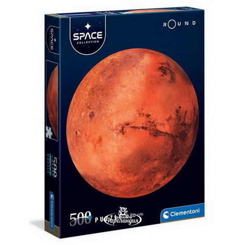 Круглый пазл Планета Марс, 500 элементов Clementoni