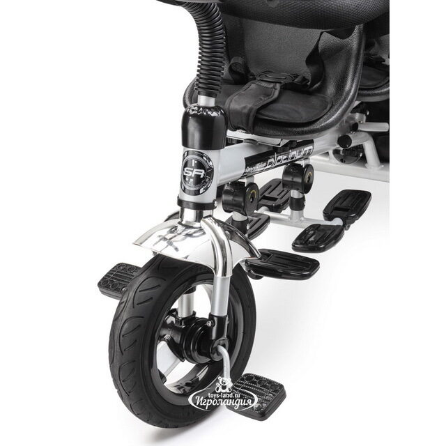 Трехколесный велосипед-коляска для двойни Small Rider Platinum ALT с тентом и ручкой Small Rider