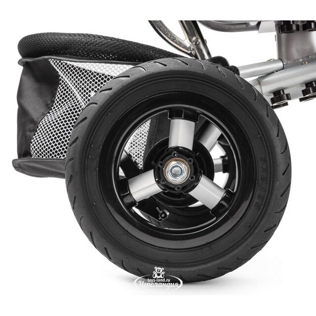 Трехколесный велосипед-коляска для двойни Small Rider Platinum ALT с тентом и ручкой Small Rider