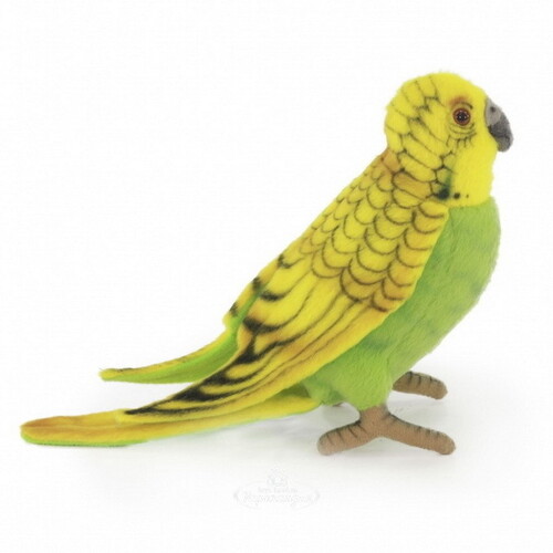 Мягкая игрушка Попугайчик волнистый зелёный 15 см Hansa Creation