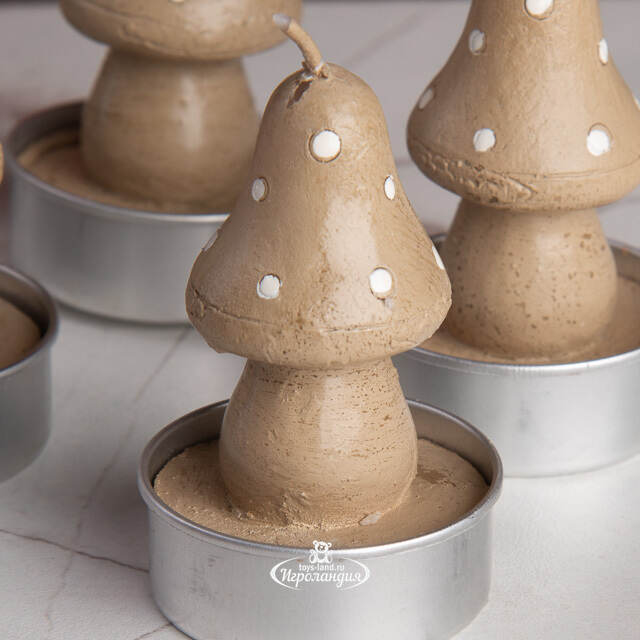 Набор свечей Грибочки, 6 шт Billiet