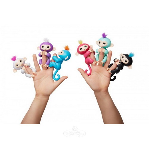 Интерактивная обезьянка Миа Fingerlings WowWee 12 см Fingerlings