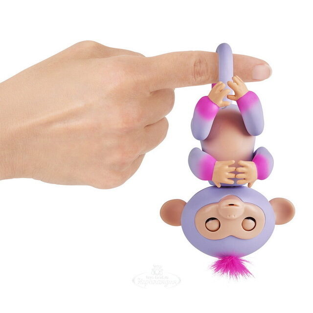 Интерактивная обезьянка Сидней Fingerlings WowWee 12 см Fingerlings