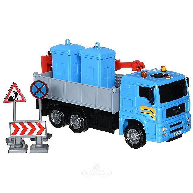 Мусоровоз с краном 20 см фрикционный DICKIE TOYS