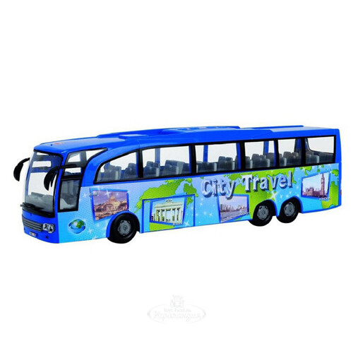 Туристический автобус City Travel 33 см 1:43 фрикционный DICKIE TOYS