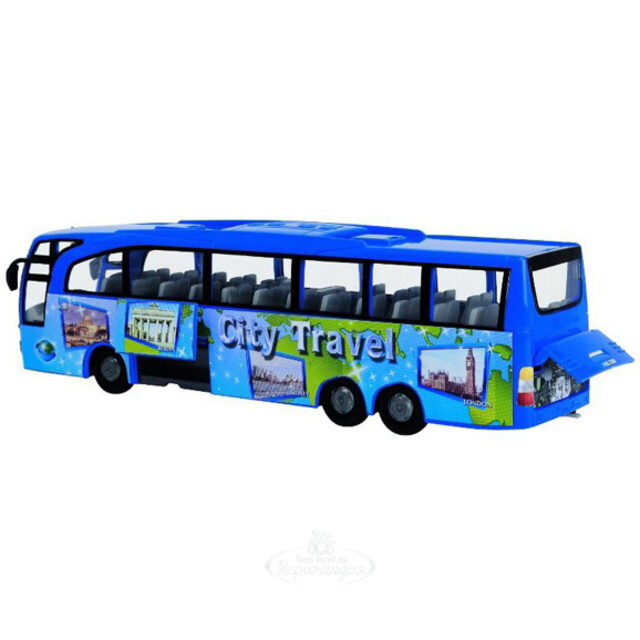 Туристический автобус City Travel 33 см 1:43 фрикционный DICKIE TOYS