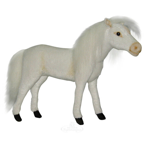 Мягкая игрушка Лошадь белая 32 см Hansa Creation