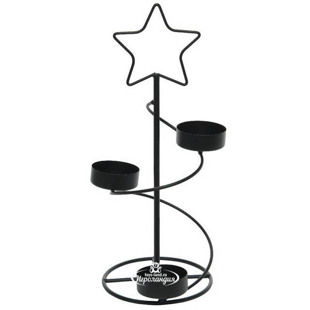 Новогодний подсвечник Елка Stabbu 30 см Kaemingk