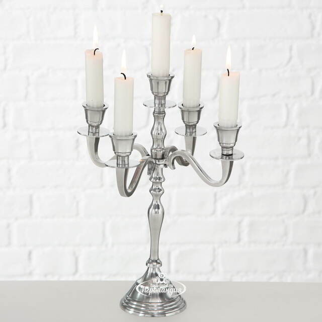 Подсвечник-канделябр на 5 свечей Эймсберри 30 см Boltze