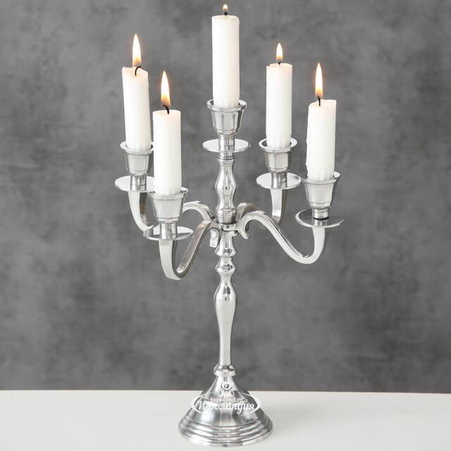 Подсвечник-канделябр на 5 свечей Эймсберри 30 см Boltze