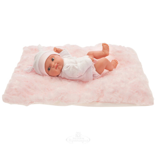Кукла - младенец Пепита на розовом одеяле 21 см Antonio Juan Munecas