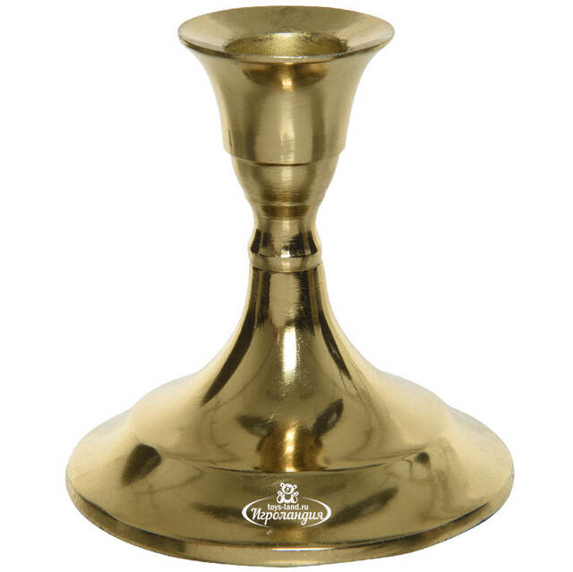 Подсвечник для одной свечи Castel del Monte 9 см, золотой Kaemingk