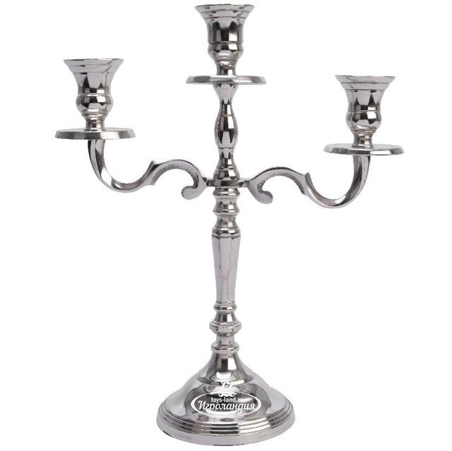 Канделябр на 3 свечи Chateau de Suscinio 30 см Kaemingk