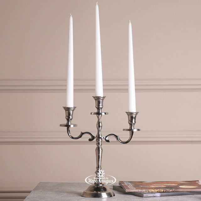 Канделябр на 3 свечи Chateau de Suscinio 30 см Kaemingk