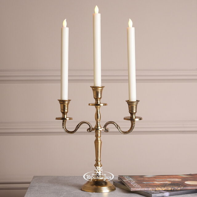 Канделябр на 3 свечи Castillo de Fenis 30 см Kaemingk