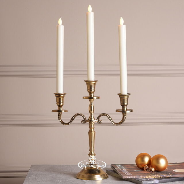 Канделябр на 3 свечи Castillo de Fenis 30 см Kaemingk