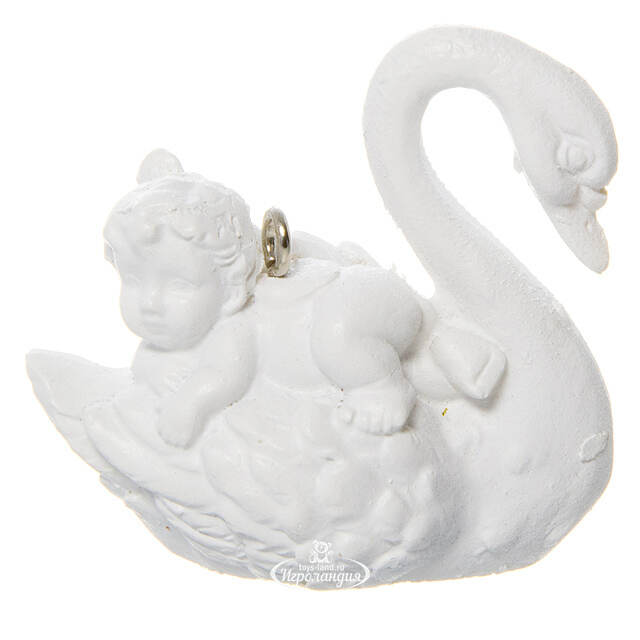 Елочная игрушка Ангел и Лебедь 5*4 см, подвеска Billiet