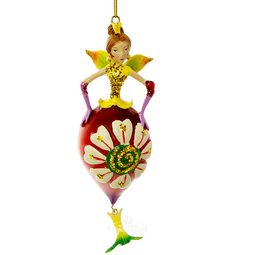 Елочная игрушка Цветочная Принцесса-Ромашка 14 см, подвеска Forest Market