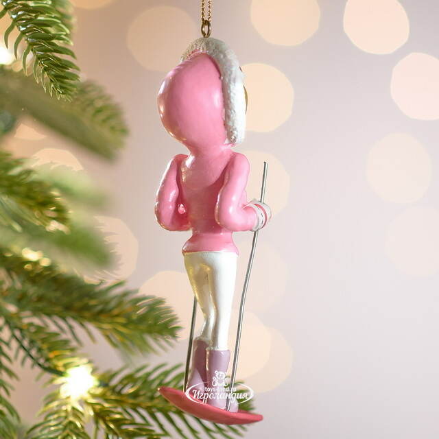 Елочная игрушка Дама на Монолыже 13 см, подвеска Forest Market