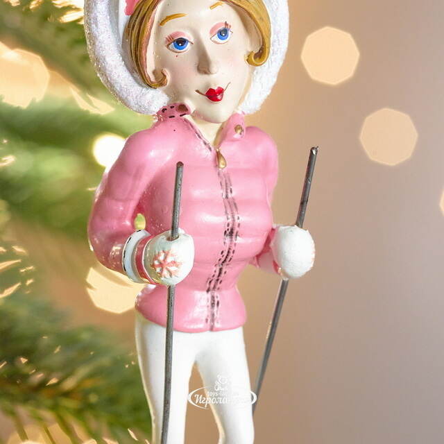 Елочная игрушка Дама на Монолыже 13 см, подвеска Forest Market