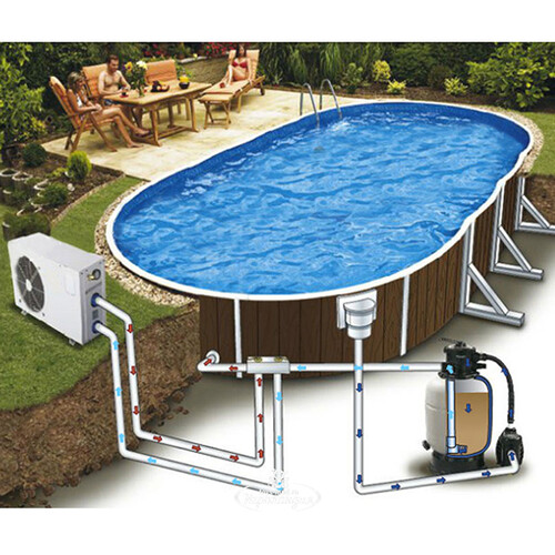 Тепловой насос для бассейна до 70 куб.м. Mountfield, 12 кВт/7000 л/ч Mountfield