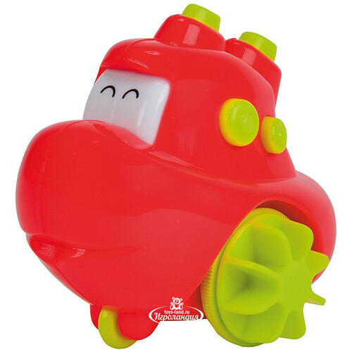 Игрушка для ванной Лодочка с двигающимися глазками 9 см красный Simba