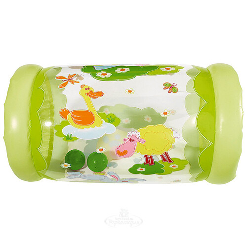 Надувной цилиндр с шариками, зеленый, 42*23 см Simba
