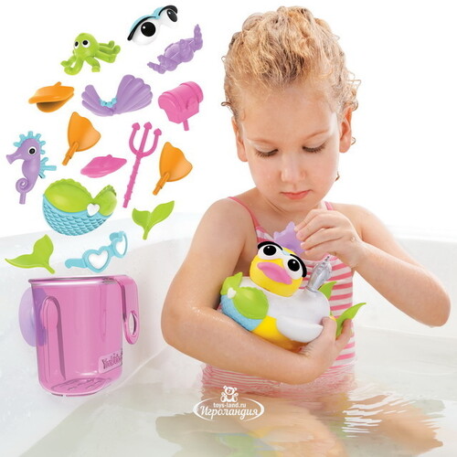 Игрушка для ванной Yookidoo Утка-русалка с водометом и аксессуарами Yookidoo