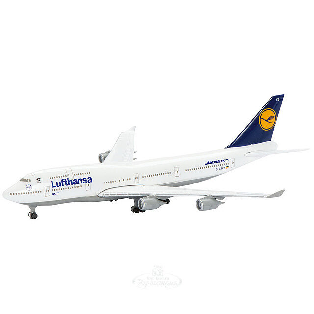 Модель самолета "Lufthansa, Boeing B747-400", 1:600, металл Schabak Modell