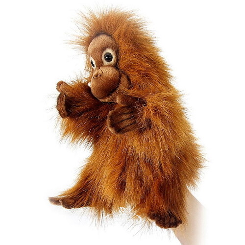 Мягкая игрушка - перчатка Малыш орангутанга 25 см Hansa Creation