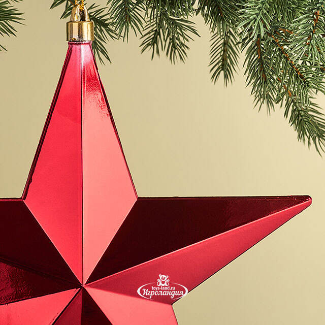 Елочная игрушка Звезда Сириус 30 см красная Winter Deco