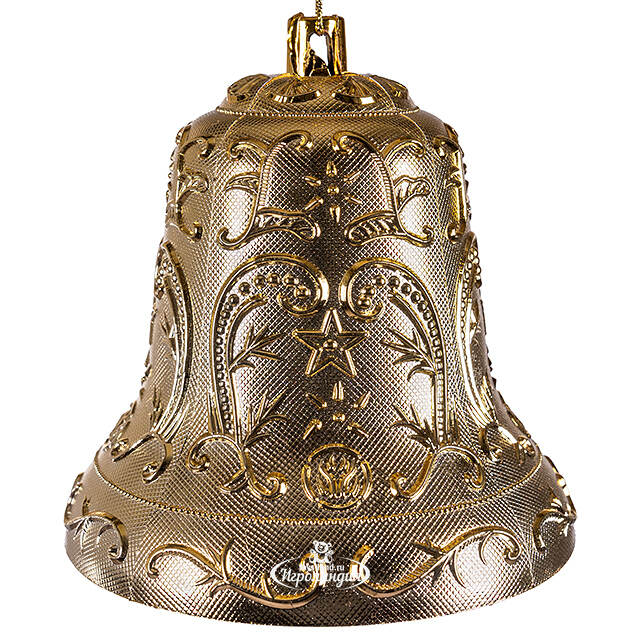 Елочная игрушка Колокольчик Tracery 20 см золотой, подвеска Winter Deco