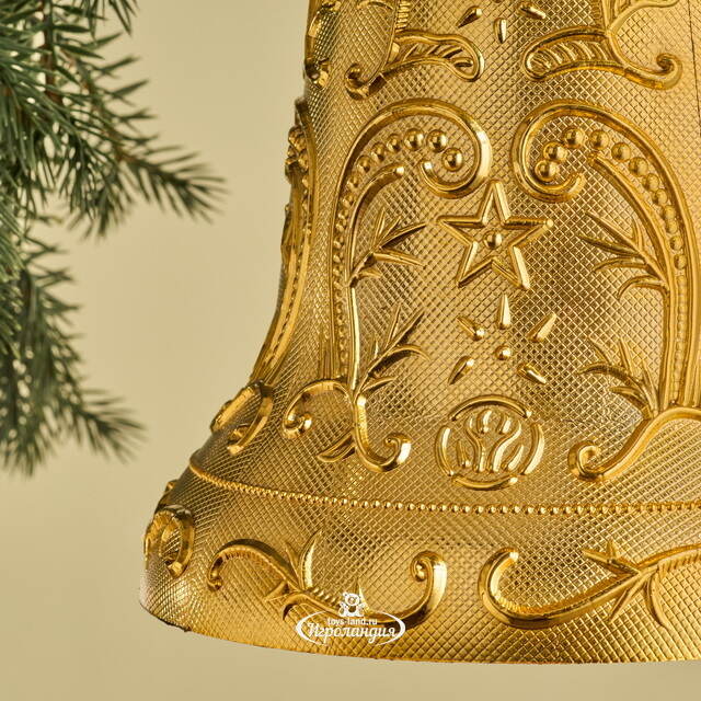 Елочная игрушка Колокольчик Tracery 20 см золотой, подвеска Winter Deco
