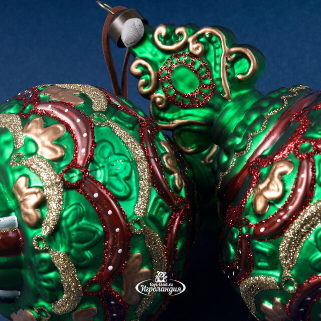 Набор стеклянных елочных игрушек Atherton - Завеса Тайны 16 см, 3 шт, подвеска Winter Deco