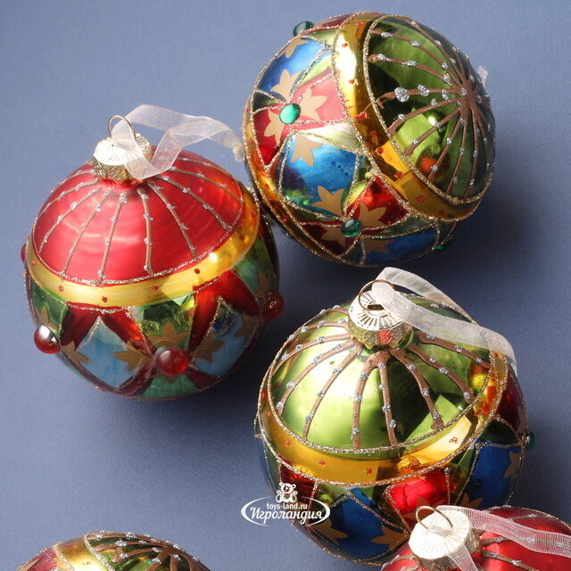 Набор стеклянных шаров Appiano Gentile 8 см, 6 шт Winter Deco