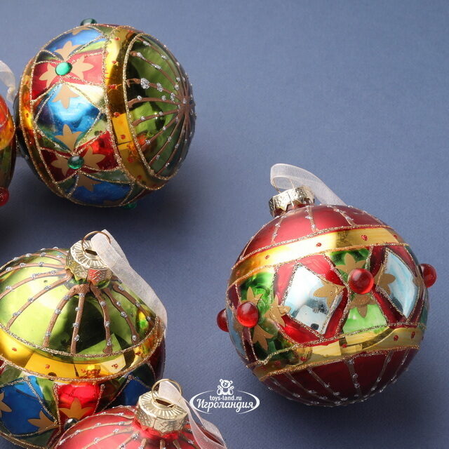 Набор стеклянных шаров Appiano Gentile 8 см, 6 шт Winter Deco