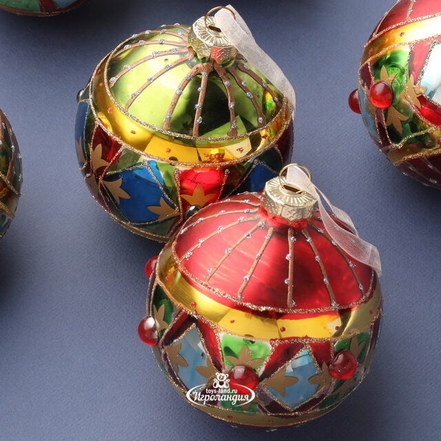 Набор стеклянных шаров Appiano Gentile 8 см, 6 шт Winter Deco
