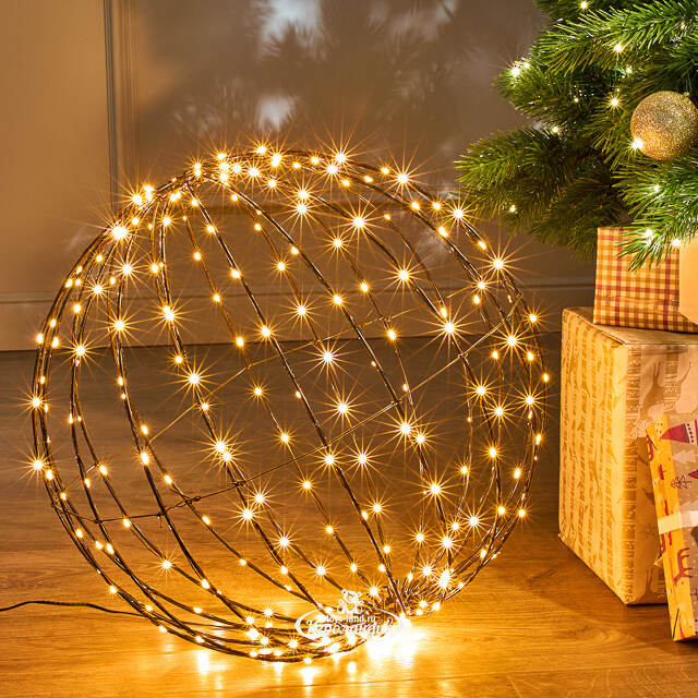 Светодиодный шар Сиело Стеллато 40 см, 260 теплых белых LED ламп, таймер, IP44 Winter Deco
